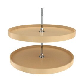 Rev-A-Shelf | 32in | Almond | Polymer Full Circle Lazy Susans | 2-Shelf