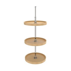 Rev-A-Shelf | 18in | Almond | Polymer Full Circle Lazy Susans | 3-Shelf