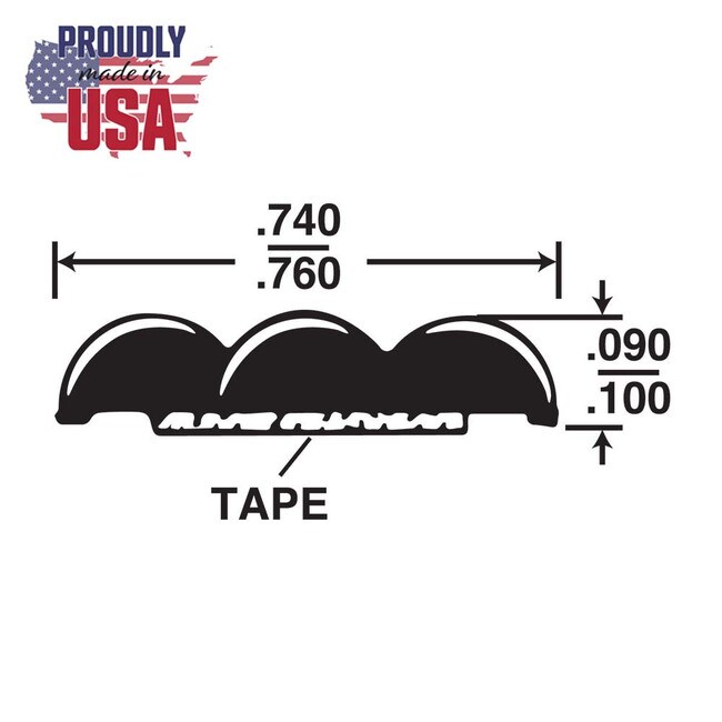 3/4in W | Decorative Flat Trim with Adhesive Foam Tape | 100ft Coil