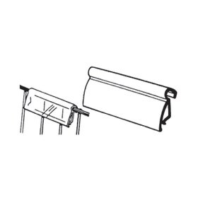 7/8in H x 2-7/8in Long | Clear Butyrate | Wire Shelf Label Holder for 3/16in Wire
