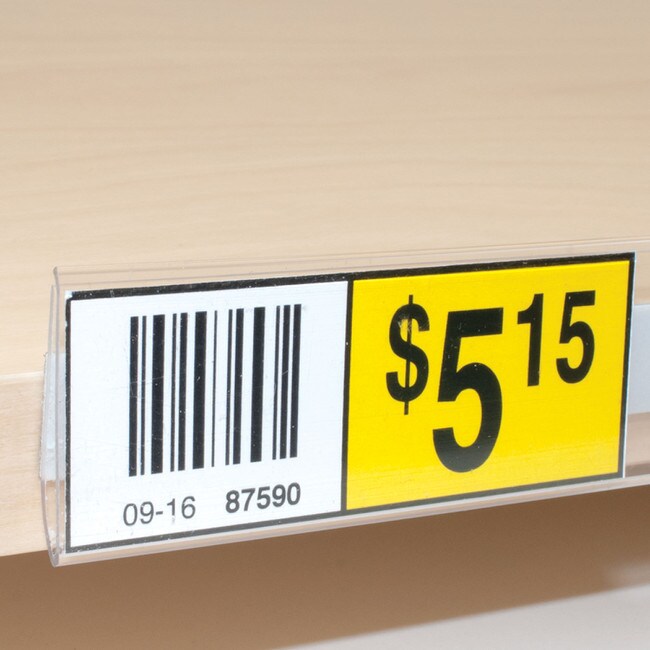 1-1/4in | Clear Butyrate Anti-Tampering | Ticket Moulding | with Adhesive Moulding