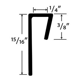 1/4in PVC | Cap Moulding