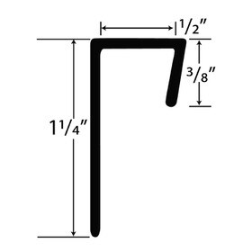 1/2in Styrene | Cap Moulding | 652-CAP Series