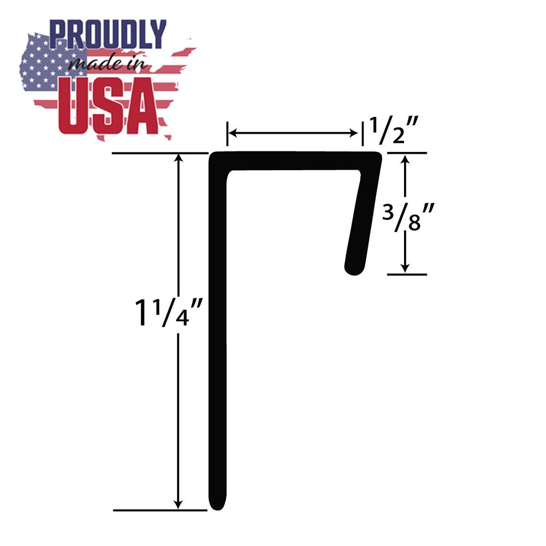1/2in Styrene | Cap Moulding | 652-CAP Series