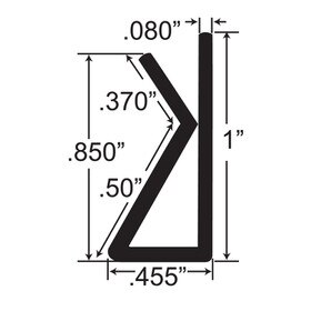 1/16in-1/4in Styrolux | Cap Moulding
