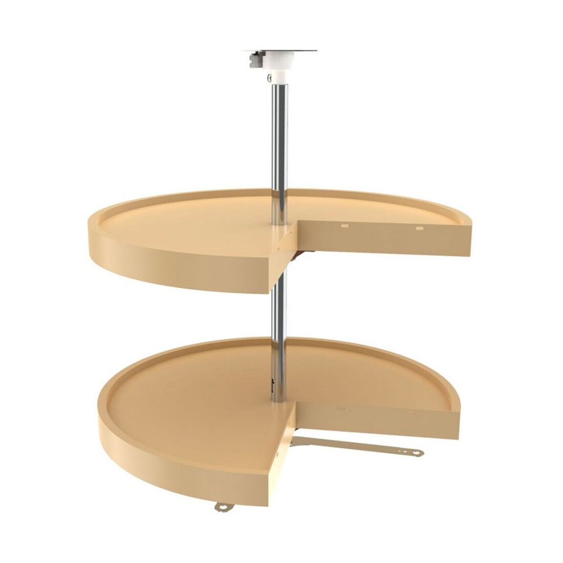 Rev-A-Shelf | 24in | Almond | Polymer Pie-Cut Lazy Susans | 2-Shelf