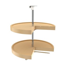 Rev-A-Shelf | 24in | Almond | Polymer Pie-Cut Lazy Susans | 2-Shelf