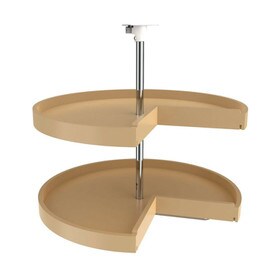 Rev-A-Shelf | 28in | Almond | Polymer Pie-Cut Lazy Susans | 2-Shelf