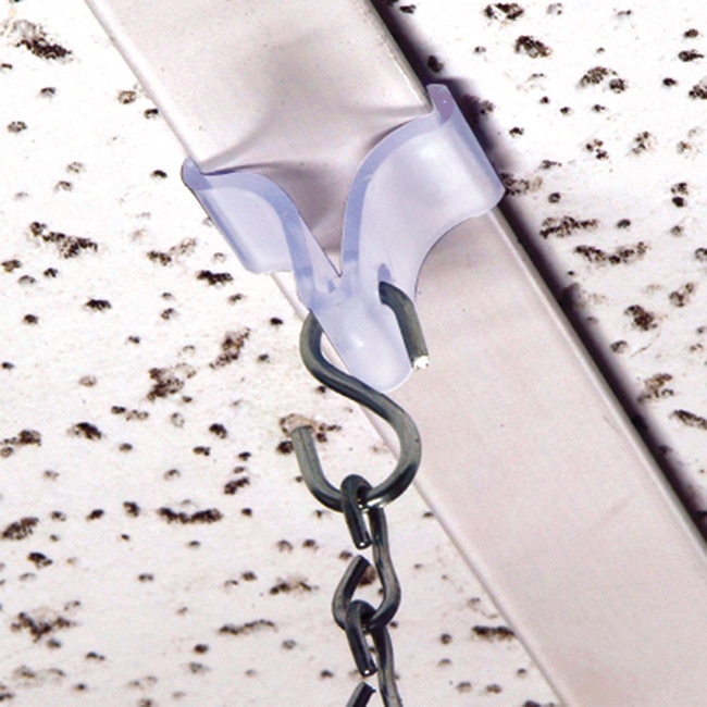 Snap on Ceiling Grid Clip | Clear ABS | 3/16in Dia Hole