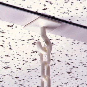 White Ceiling Hook W/Adhesive