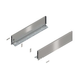 5-1/16" High Stainless Steel Finish Drawer Profile with Blumotion 22" Length