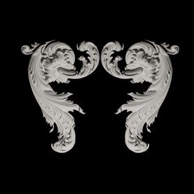 7-1/2" Wide x 11-1/4" High Unfinished Polymer Resin Swag
