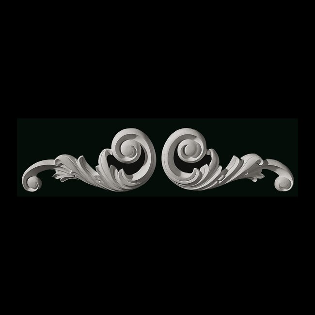 11-1/4" Wide x 5-1/4" High Unfinished Polymer Resin Swag