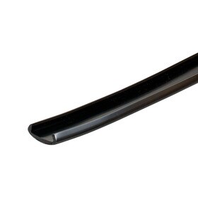 1/2in | Black Flexible PVC | Flexible U Channel Moulding | 100ft Coil