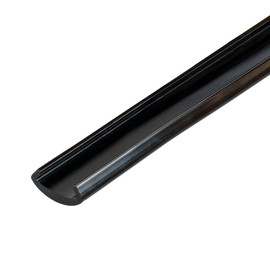5/8in | Black Flexible PVC | Flexible U Channel Moulding | 100ft Coil
