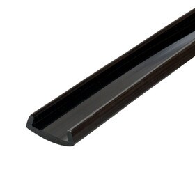 3/4in | Black Flexible PVC | Flexible U Channel Moulding | 50ft Coil