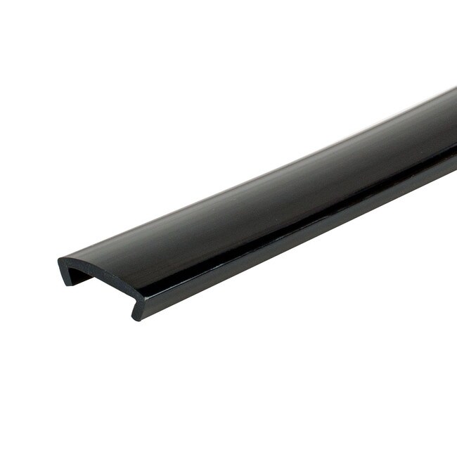 3/4in | Black Flexible PVC | Flexible U Channel Moulding | 50ft Coil