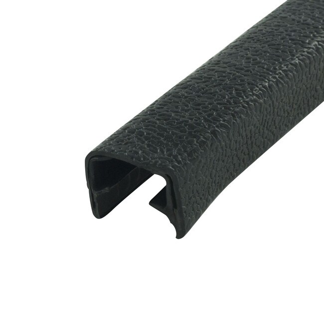 1/2in | Embossed PVC with Segmented Metal Core | Flexible U Channel Moulding