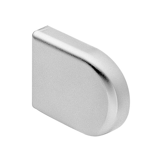 Chrome Finish D-Shape Cover Cap for Glass Door Hinge