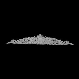 43-3/4" Wide x 6-3/4" High Unfinished Polymer Resin Cartouche