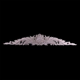52" Wide x 8" High Unfinished Polymer Resin Cartouche