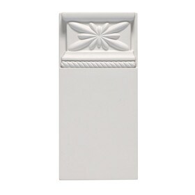Focal Point | 4-5/16in W x 9-1/16in H | Primed White Polyurethane | Plinth
