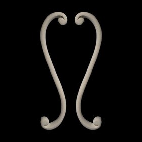 1-3/4" Wide x 7-1/2" High Unfinished Polymer Resin Scroll