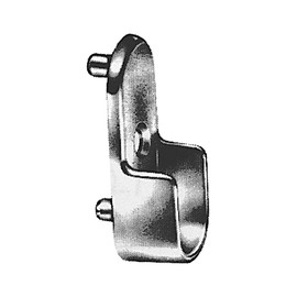 Nickel Pltd Closet Rod Support For Oval Tubing 32 Mm System