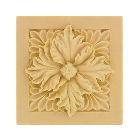 6-1/4" Wide x 6-1/4" High Unfinished Polymer Resin Artisan Collection Rosette