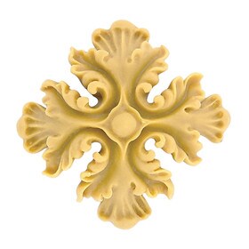 5" Wide x 5" High Unfinished Polymer Resin Artisan Collection Rosette