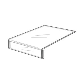 Shelf Talker 10" W X 12" D W/ 1 1/2"H X 10"W Sign Holder