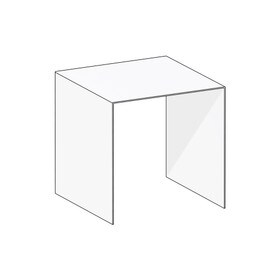 Clear Acrylic Riser 2" Sq