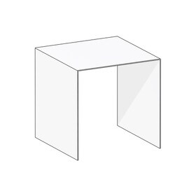 Clear Acrylic Riser 3" Sq