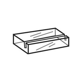 3/8" High x 1-1/4" Wide x 1" Deep Acrylic Card Holder