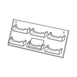 Wallmount 3 Business Card Display