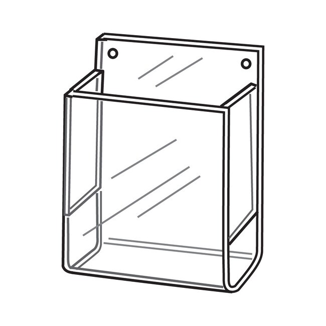 Wallmount Brochure Holder 4x9" Brochures