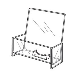 8-1/2" High x 11" Wide Acrylic Add A Card Brohure Holder