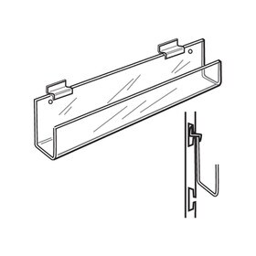 Slatwall Card Rack Open End 11 3/4"W