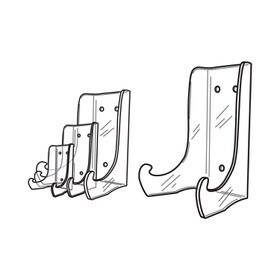 Clear Acrylic Heavy Duty Easel 4 1/2" High