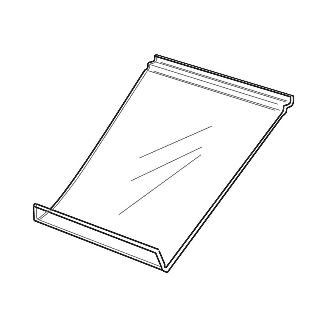 Slatwall Single Cap Shelf