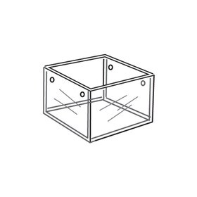 Single Cd Bin 6 1/4"W X 6"D X 4"H