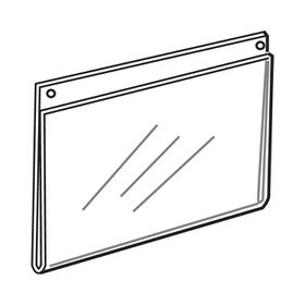 11" High x 14" Wide Horizontal Acrylic Wallmount Sign Holder