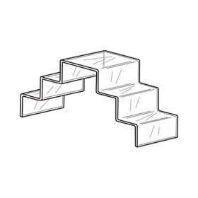 Double Stairway 19 1/2"W X 9 3/4"H