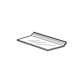 Economy Slatwall Shelf 6"W X 3"D