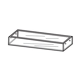 Countertop Display Tray 1 Cmpt 16" W X 4"D X 3"H