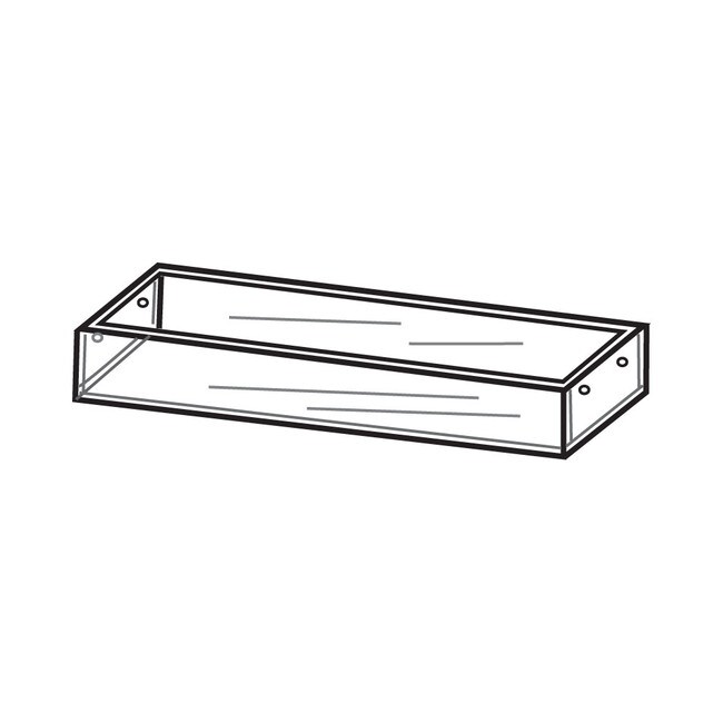 Countertop Display Tray 1 Cmpt 16" W X 4"D X 3"H