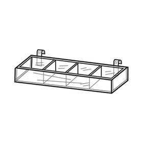 Gridwall Divided Display Tray