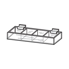Slatwall Divided Display Tray
