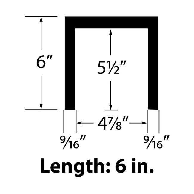 6" W x 6" H | Hand Hewn Faux Wood Beam Kit with Strap | 16 Ft. Nominal Length