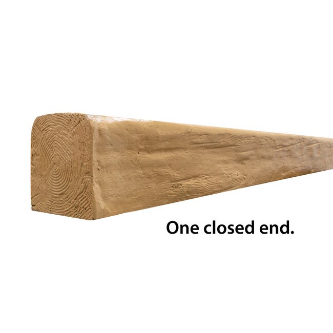 6in W x 6in H | River Wood Faux Wood Beam Kit with Strap | 16 Ft. Nominal Length